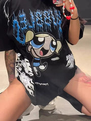 Civilregime Powerpuff Girls Series Ultra-Soft Washed T-shirt