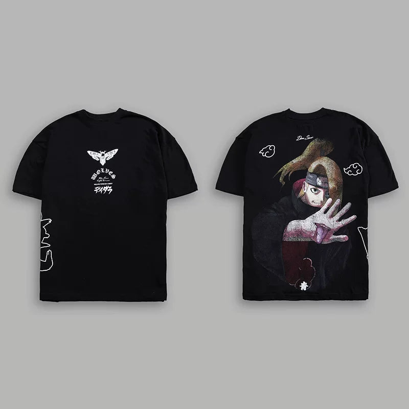Darcsport Wolf Head & Akatsuki Print T-shirt