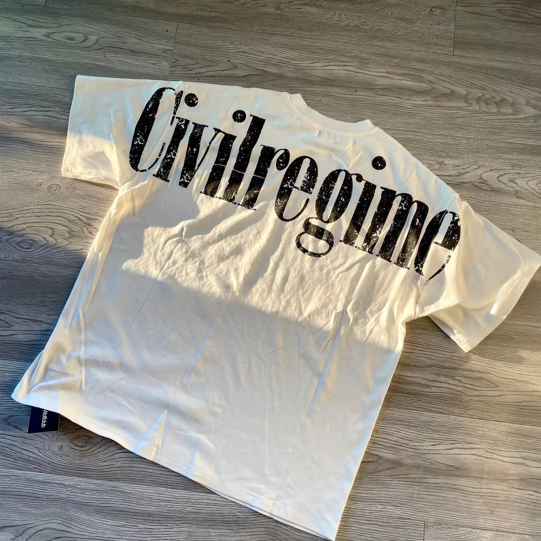 Civilregime Dove Pattern Ultra-Soft Washed Short Sleeve T-shirt