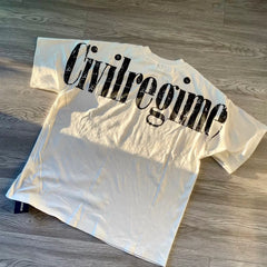 Civilregime Dove Pattern Ultra-Soft Washed Short Sleeve T-shirt