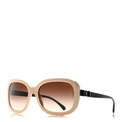 Acetate CC Bow Sunglasses 5280-Q Beige Black